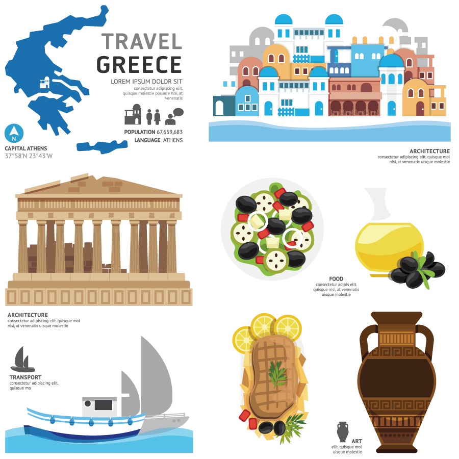 希腊旅游特色文化元素