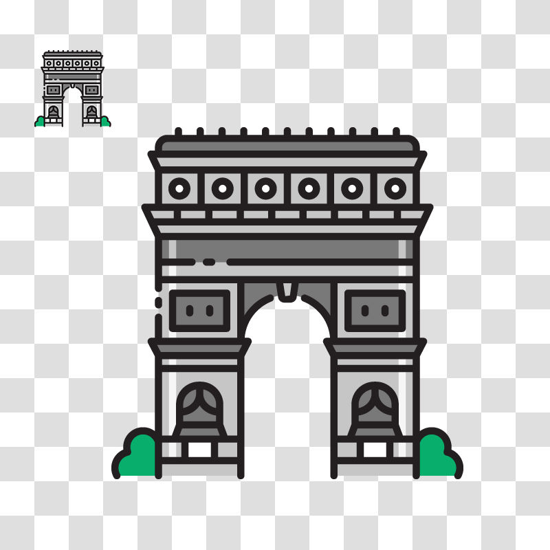 Arc De Triomphe Vector