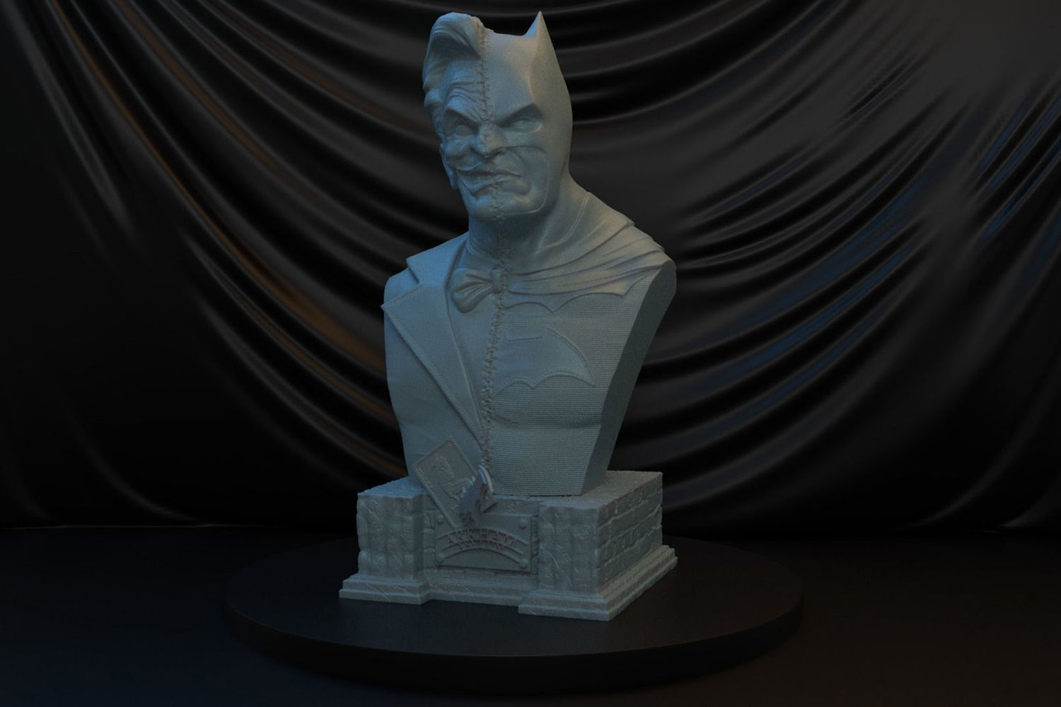 Batman And Joker Bust D Printing Model Stl