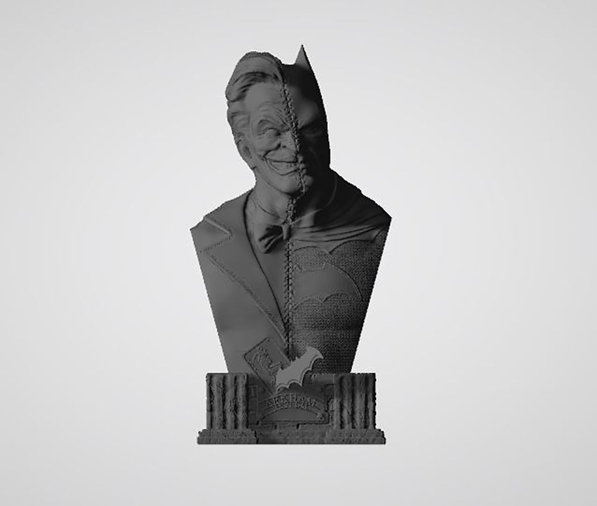 Batman And Joker Bust 3D Printing Model STL