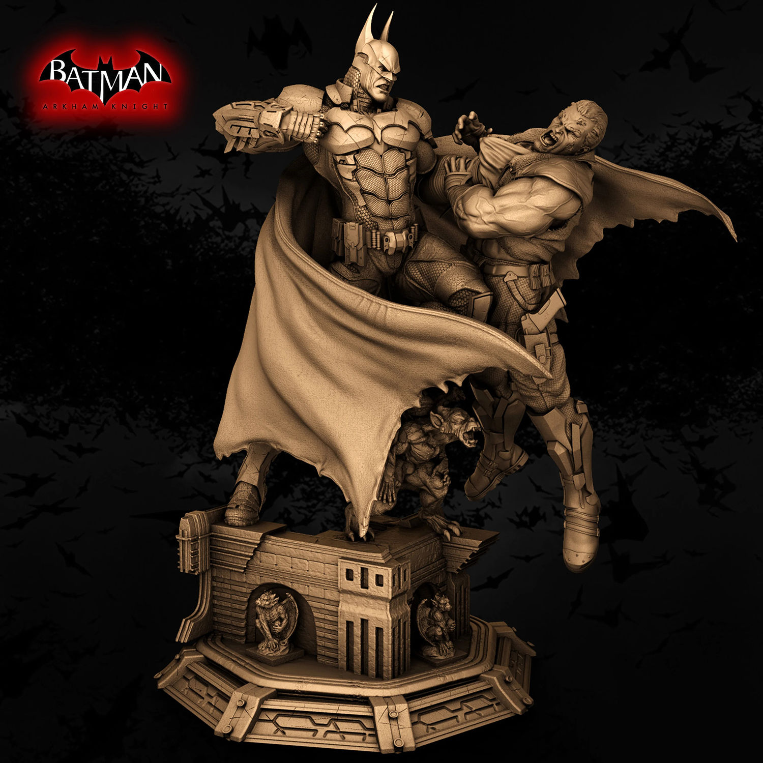 Modelo D De Batman Arkham Knight Listo Para Imprimir Stl