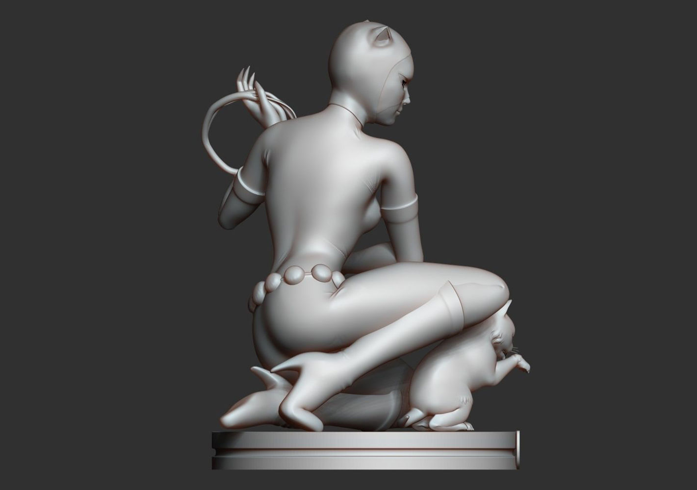 Catwoman Figurines D Model Ready To Print Stl