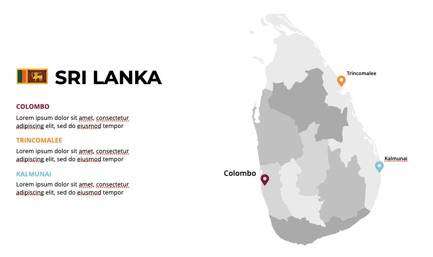 Sri Lanka Infographics Map Editable Ppt Keynote