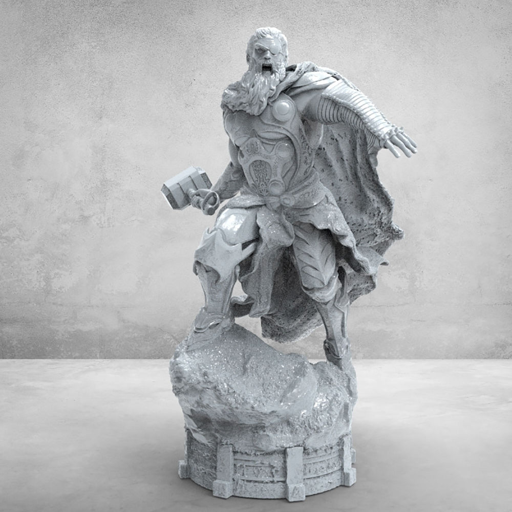 Thor Marvel Statues 3D Model Ready To Print STL