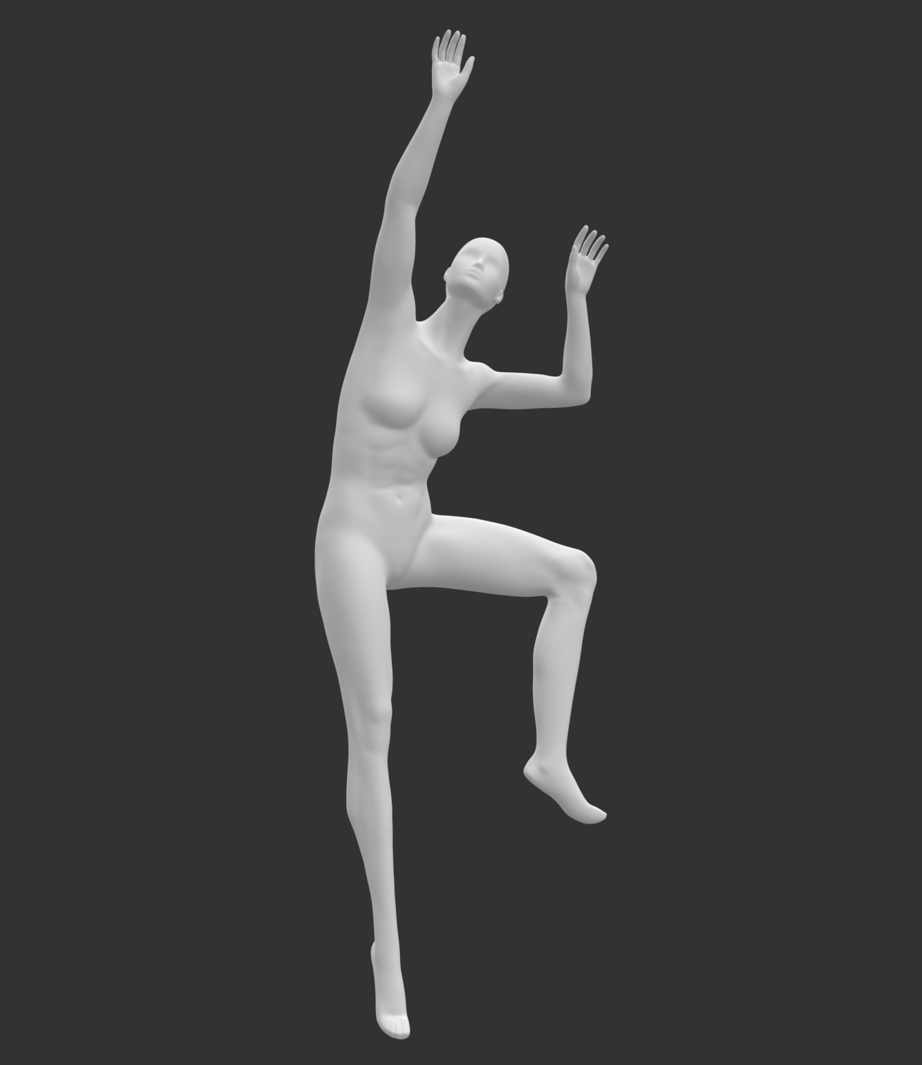 3Д модел штампања женског манекенства за пењање по стени