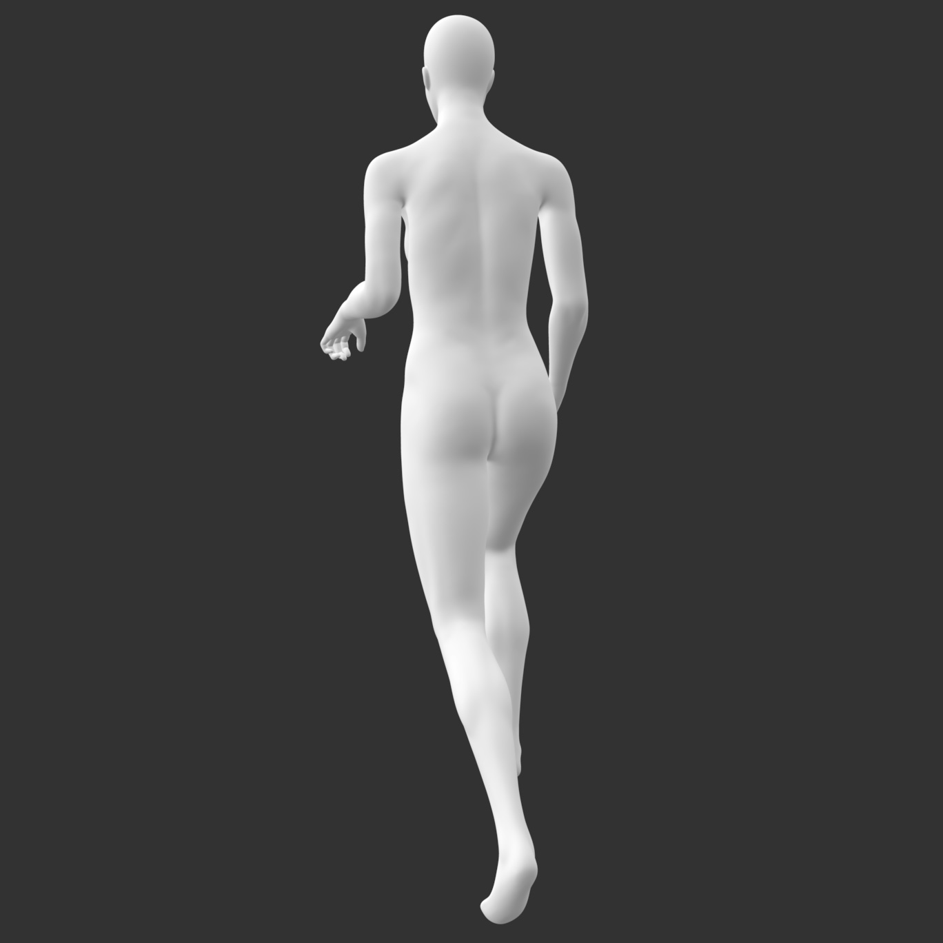 Ски модел Женски манекен 3D Печат модел
