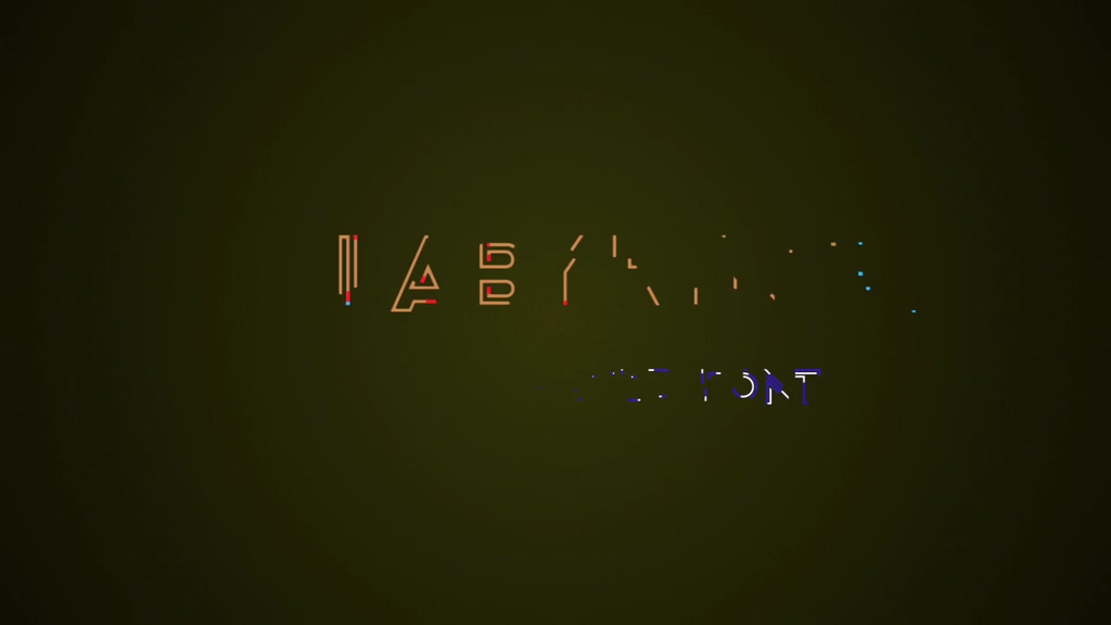 labyrinth animated font
