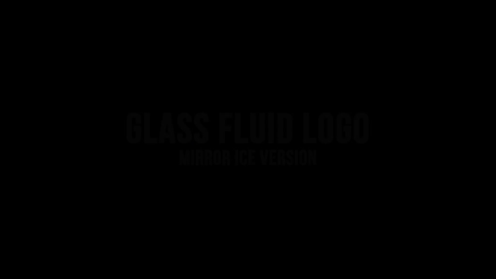 glass fluid logo reveal