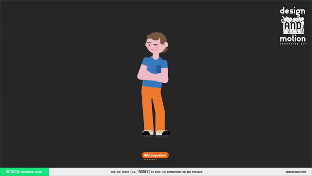 ontwerp en motion character kit