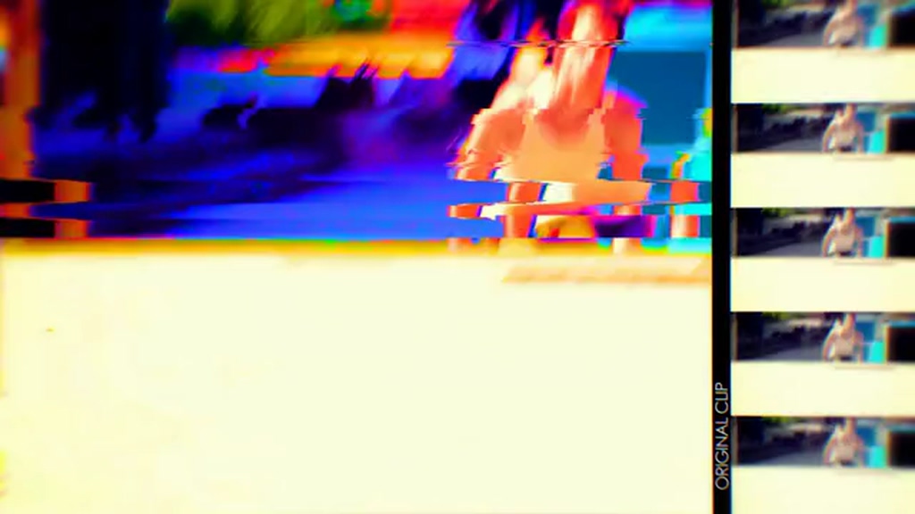 distorted transitions glitch tool