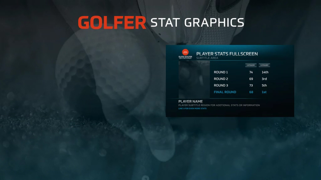 Golf Masters Graphics Package