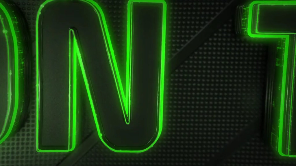 Neon Logo Reveal Element 3D