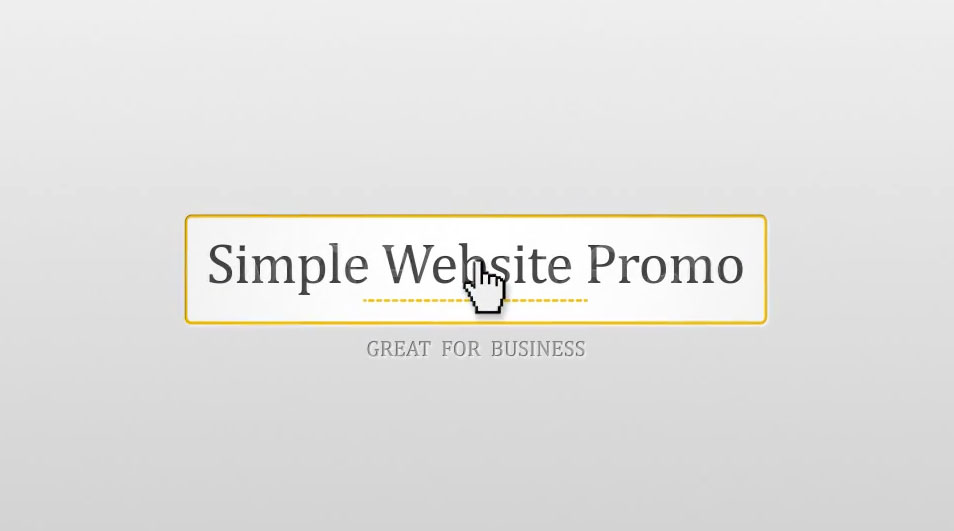 Promo de sitio web simple