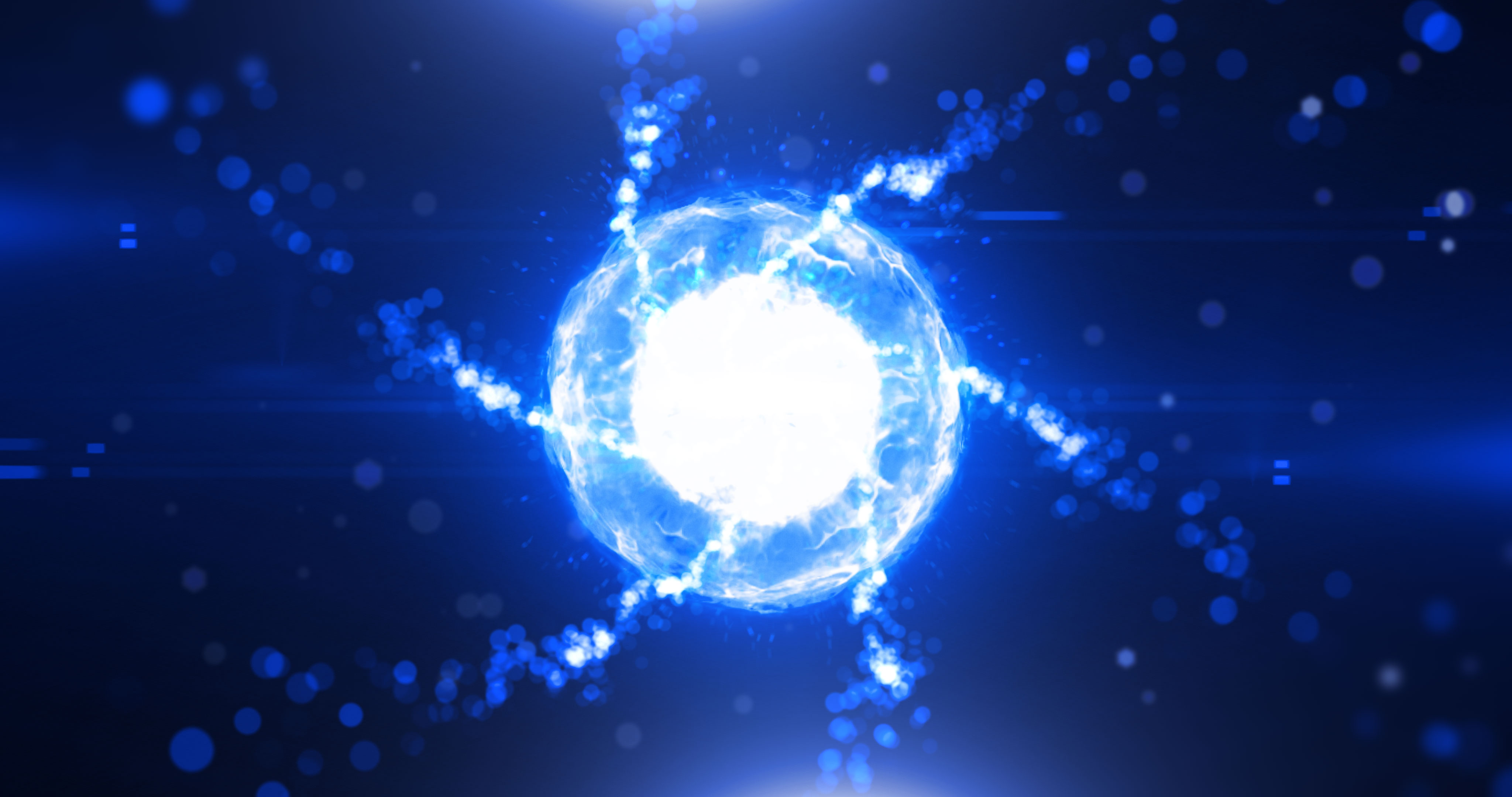 Logo d'animation d'ondulation de particules