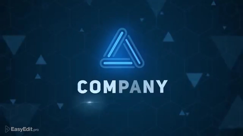 Logotipo de animação final de alta tecnologia