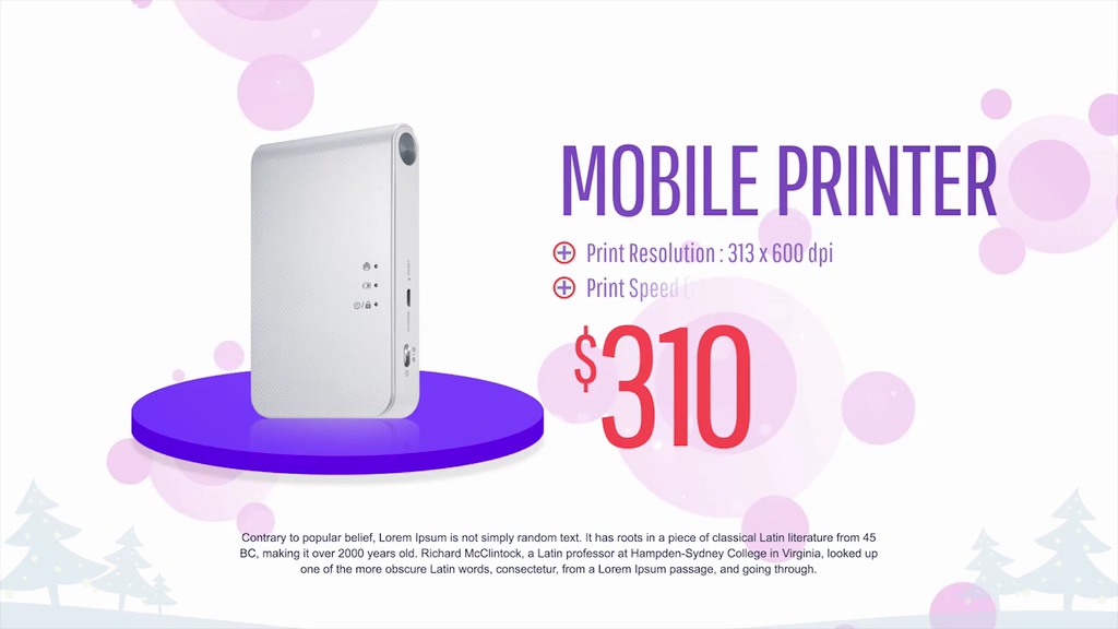 Mobile tablet device promotion display