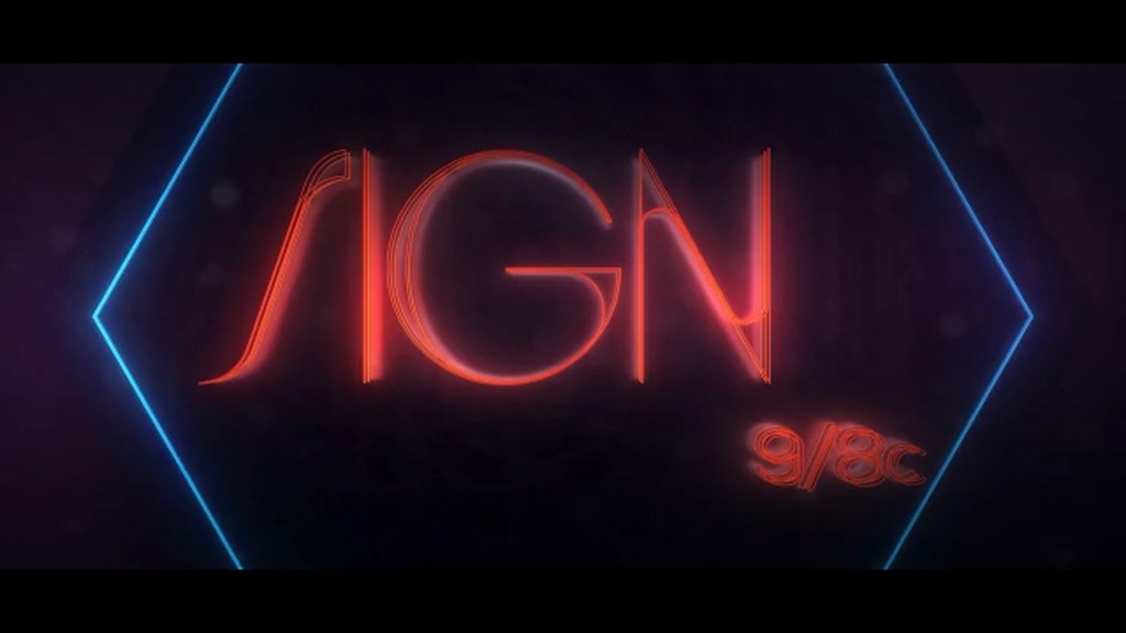 Neon frame text effects