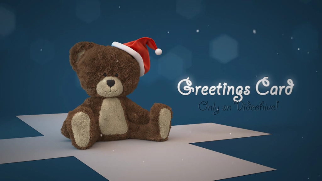 Christmas bear greeting