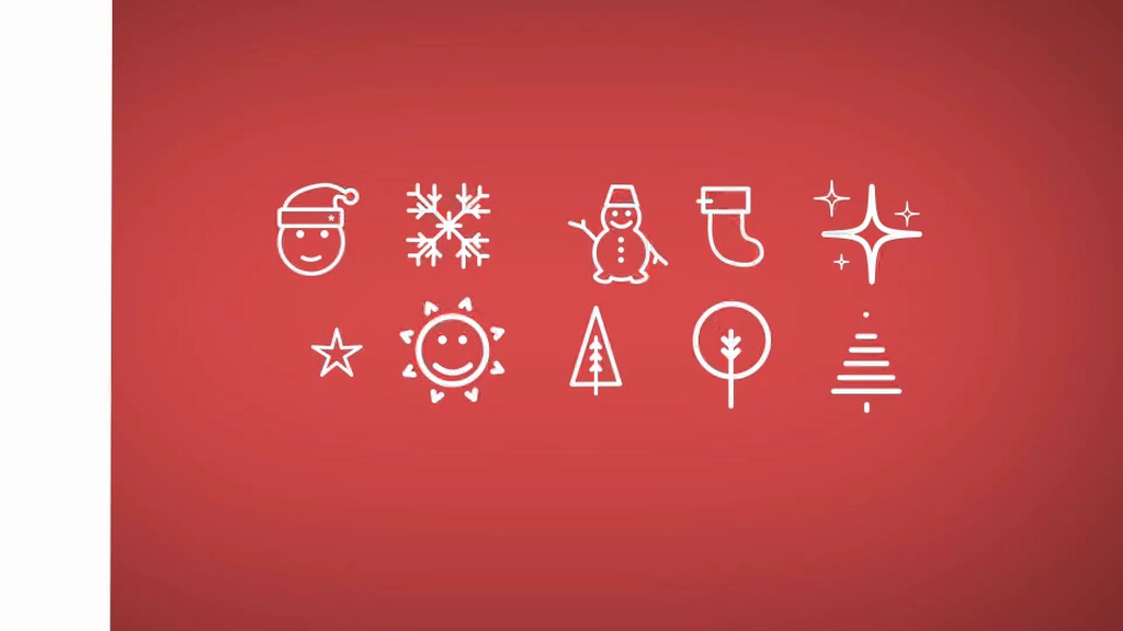 Christmas icon animation element