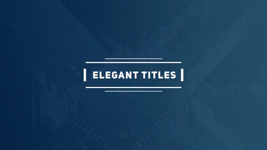 Elegant text title animation