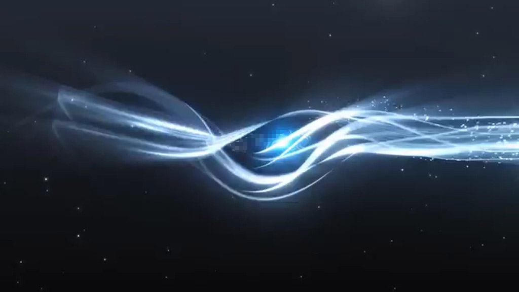 Elegant light effect particle animation logo