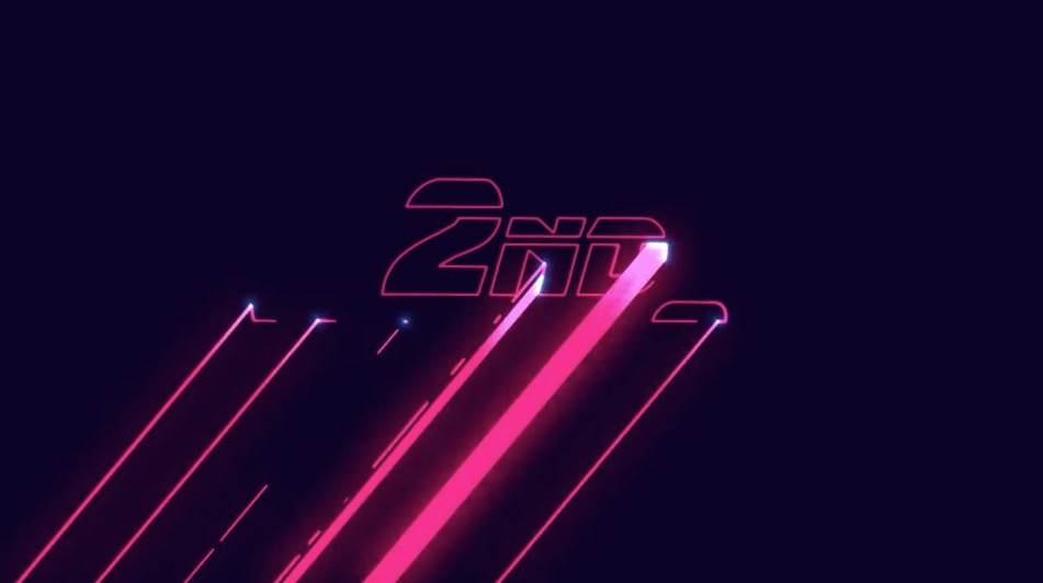 Laser neon animation logo