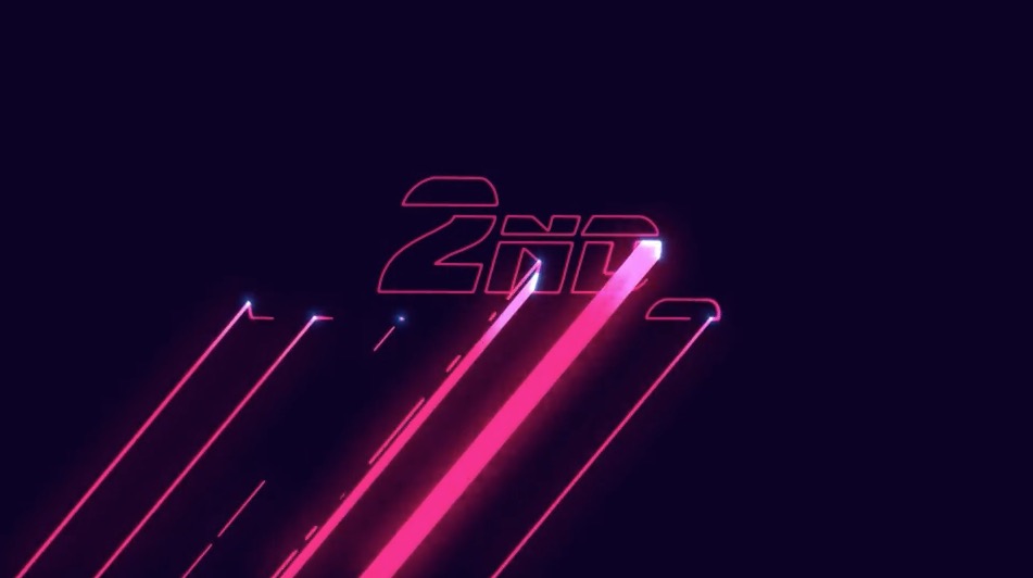 Laser neon animatie logo