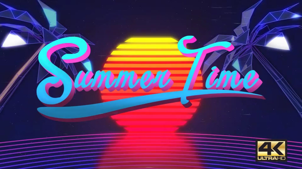 VJ style animated logo title