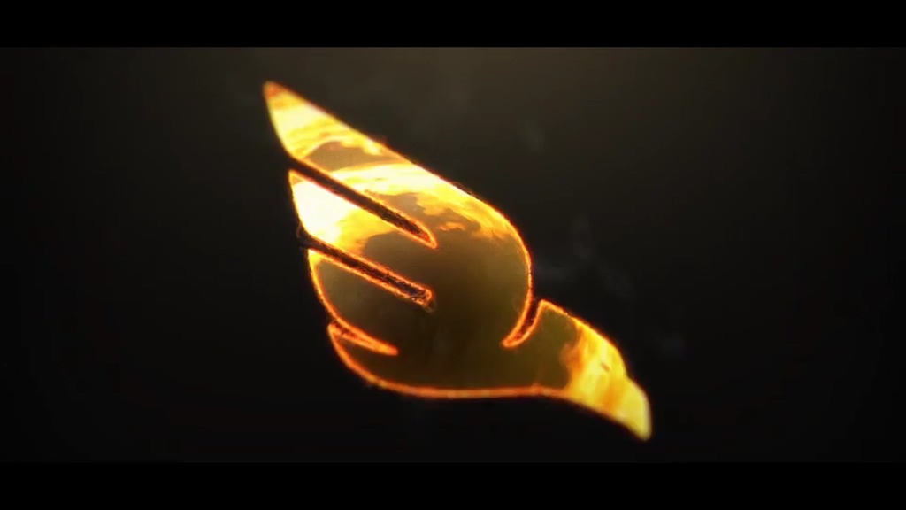 Fire swirl logo animation