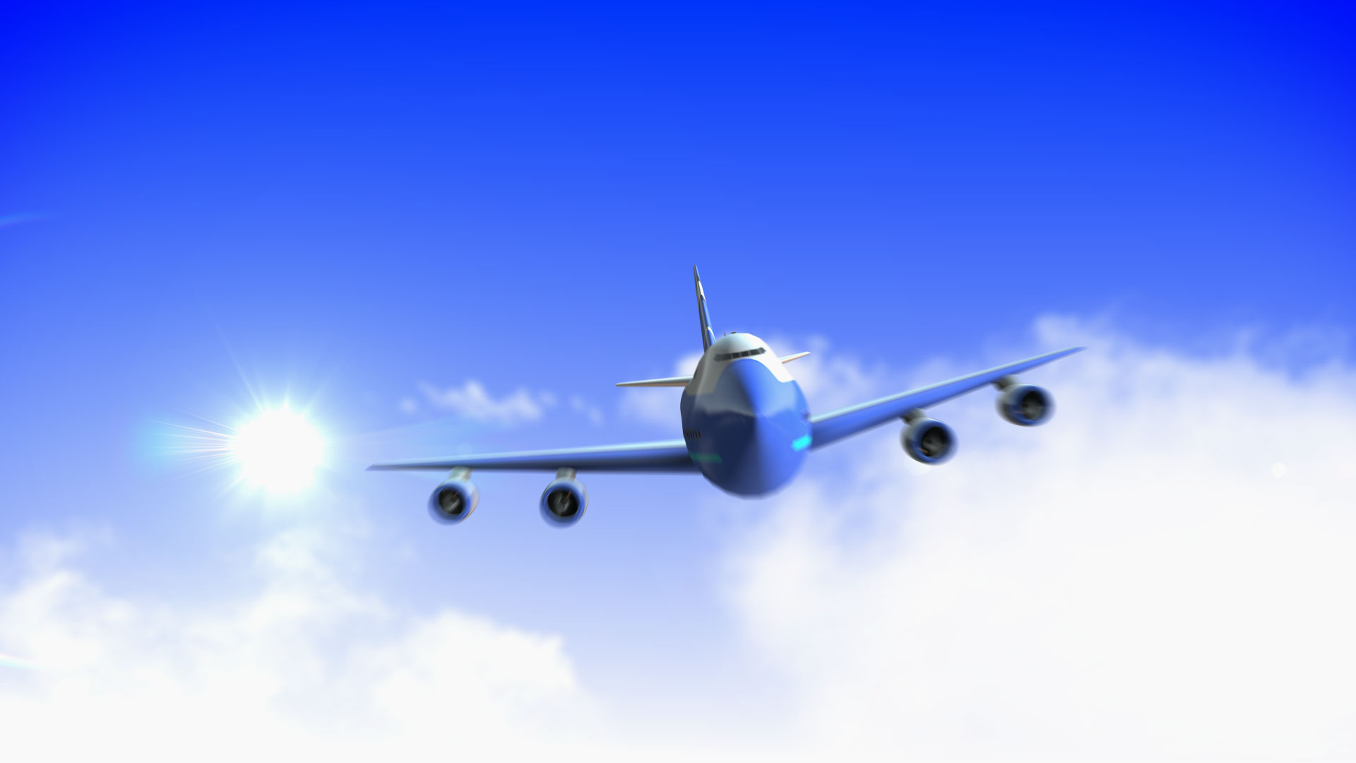 Air plane animation logo