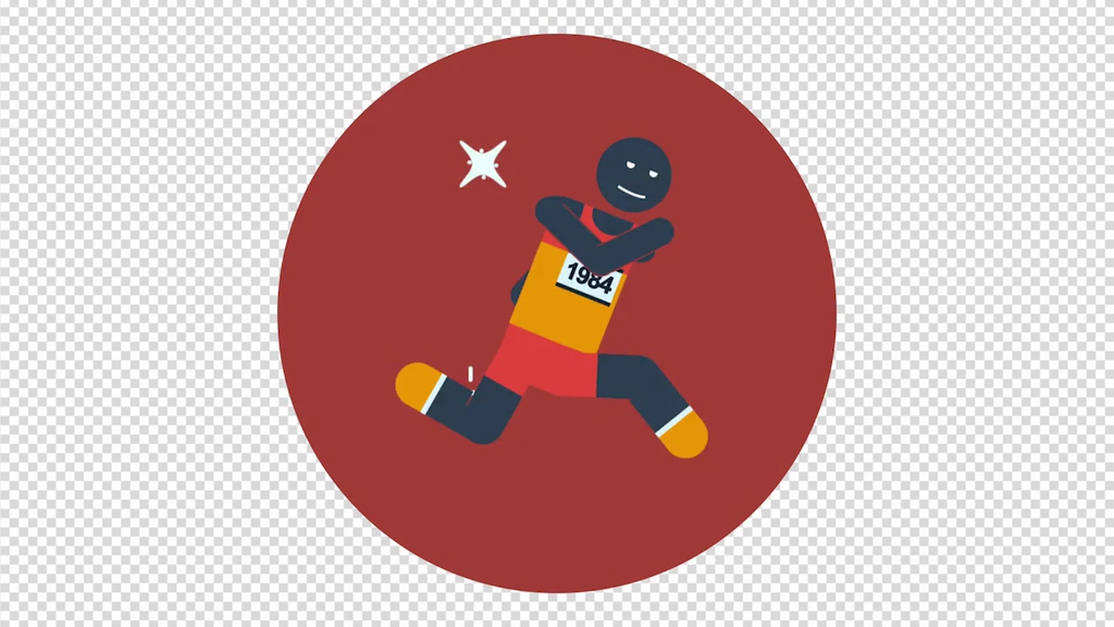 Pictograma icono de animación deportiva