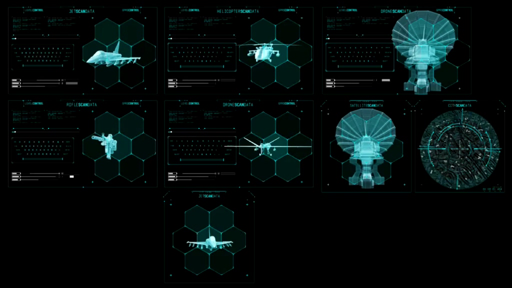 Elementos de animación interfaz de infografía UI
