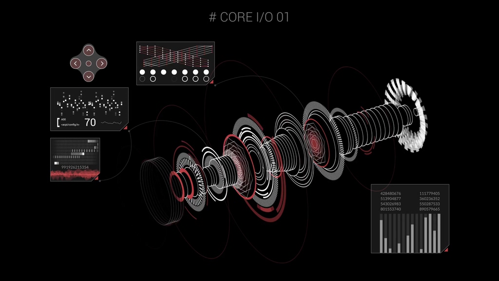 HUD interface animation elements