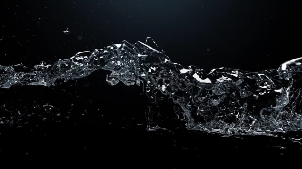 Water fluid animation logo