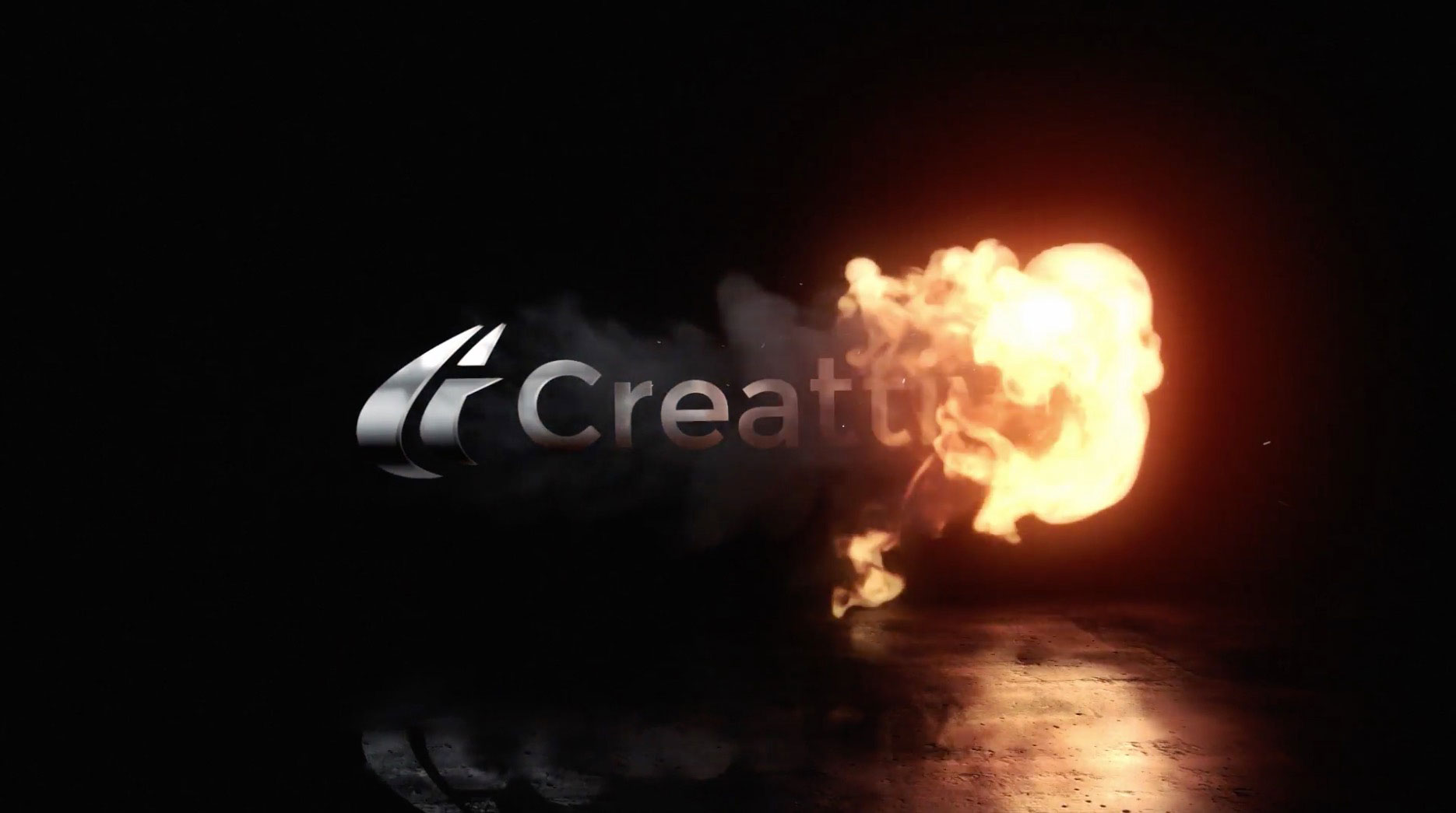 Flame animation logo