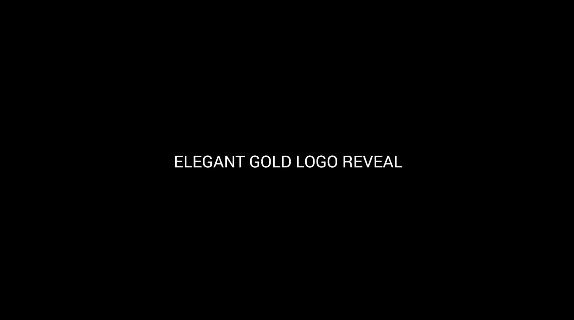 Elegante logotipo dorado.