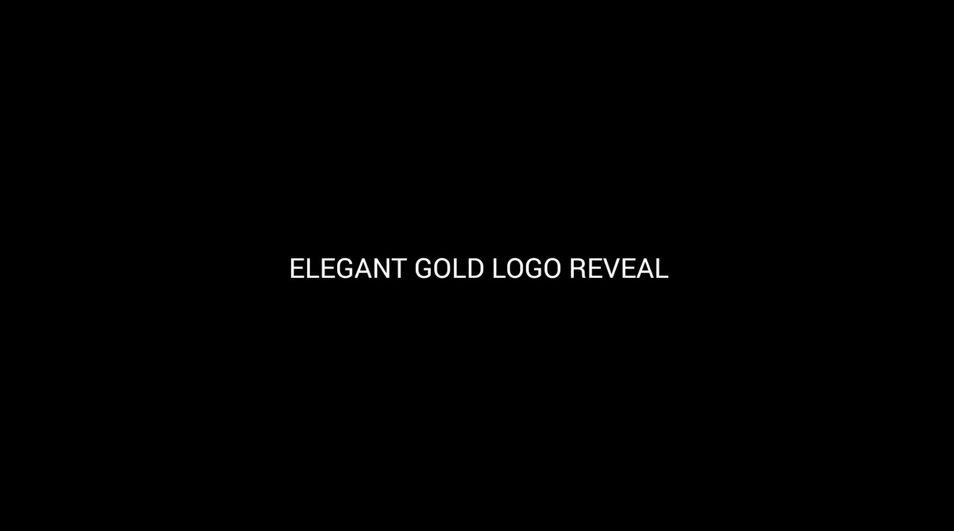 Elegant golden logo display