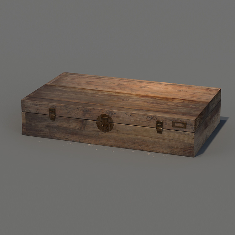Wood Case 3d Model