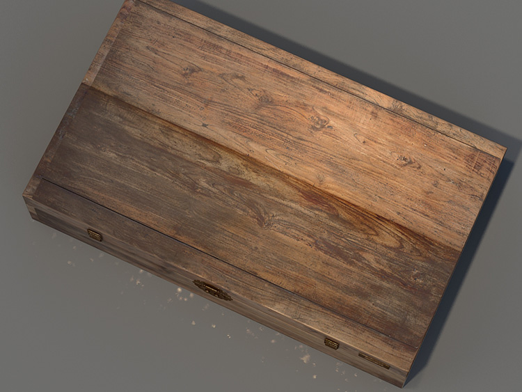چوب مورد 3d مدل