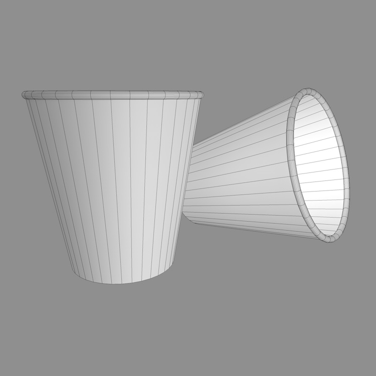 Paper Cup White 3d model