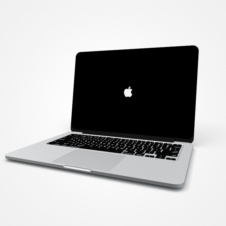 MacBook Pro modèle 3D