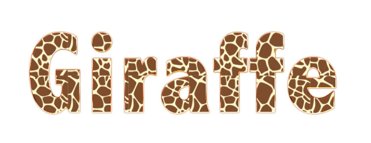 giraffe animal skin layer ps styles