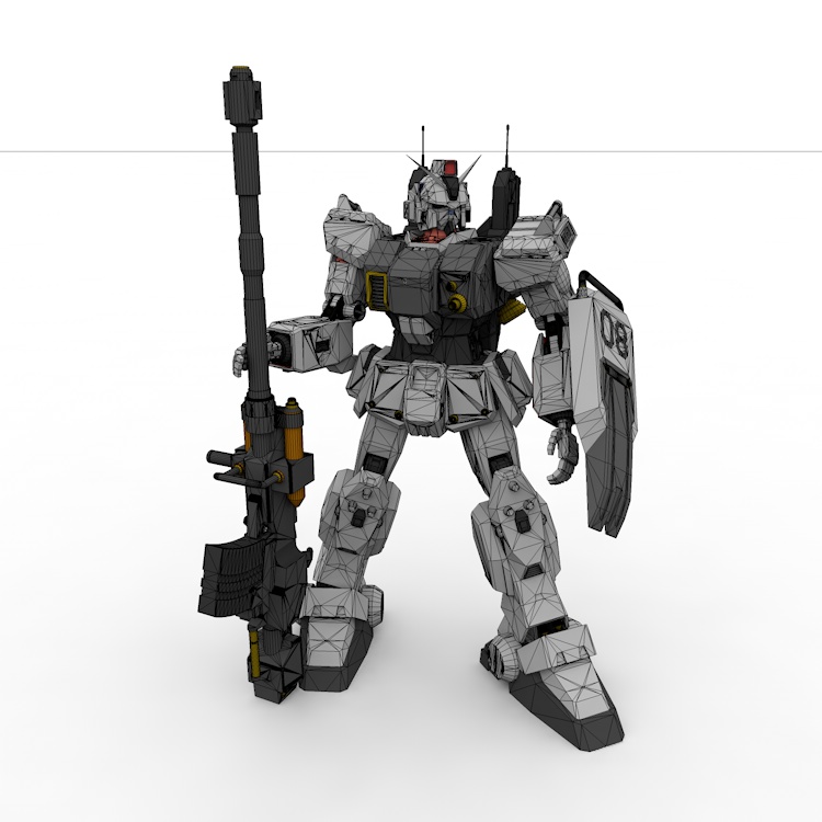 Gundam Ground Type 3d model