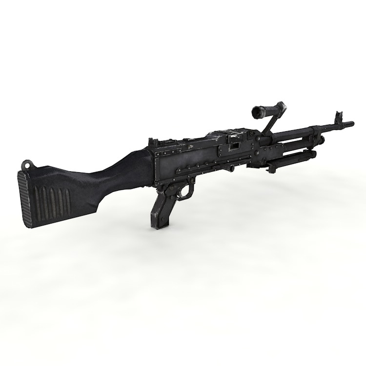 GPMG Machine Gun 3d model