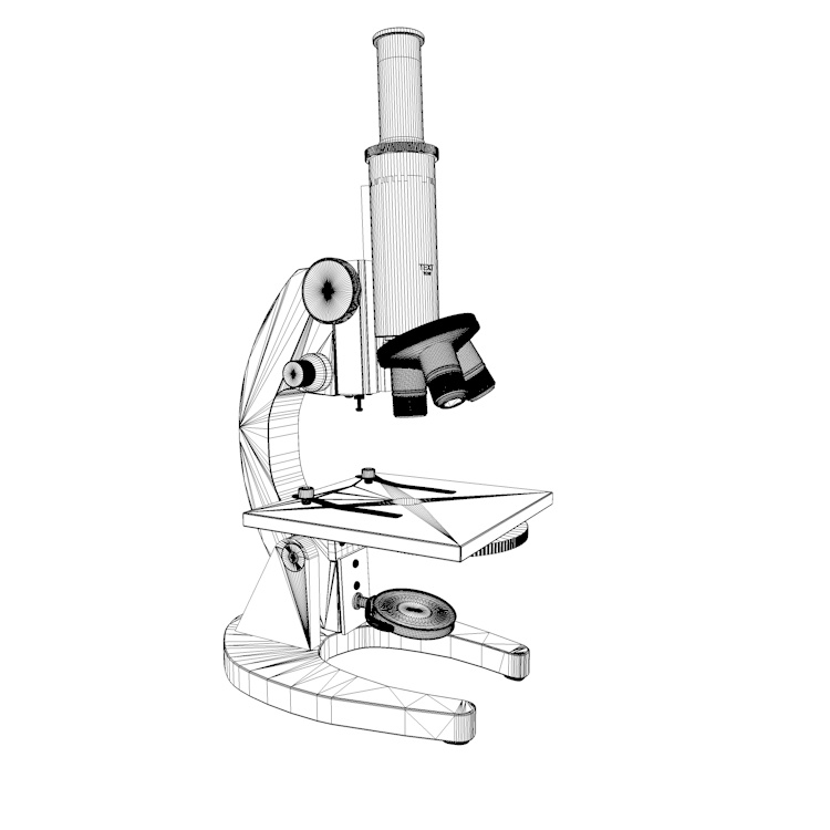 3D model mikroskopu