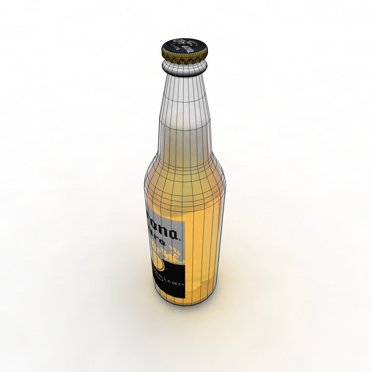 Beer bottle 3d model