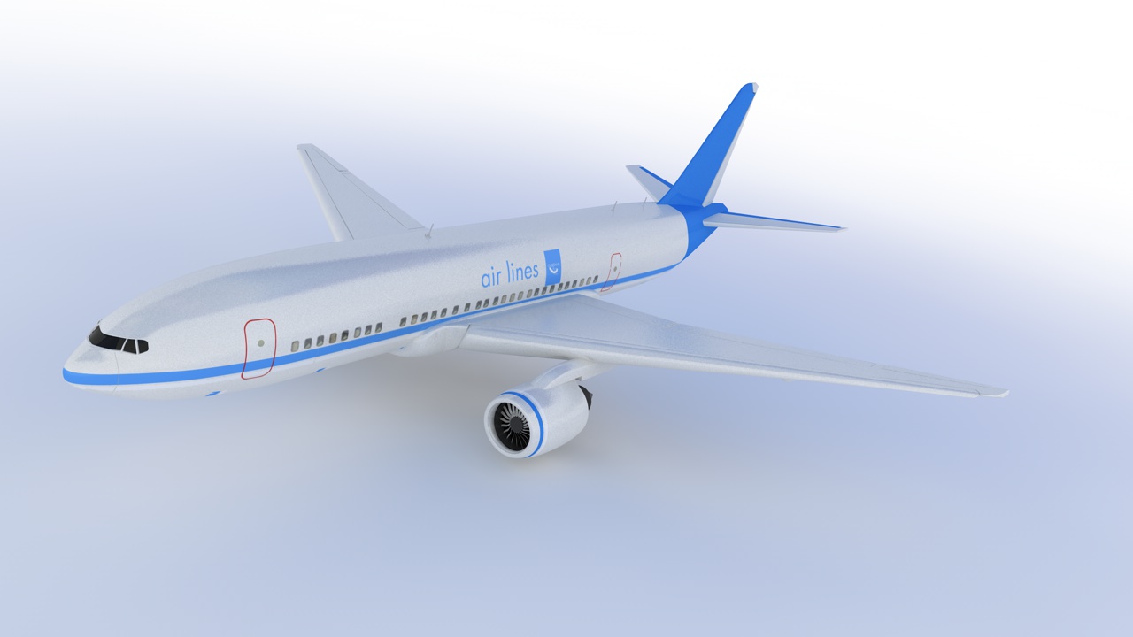 Boeing Aircraft 3d model