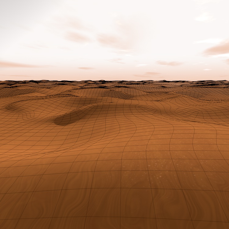Desert Sand Dunes 3d model