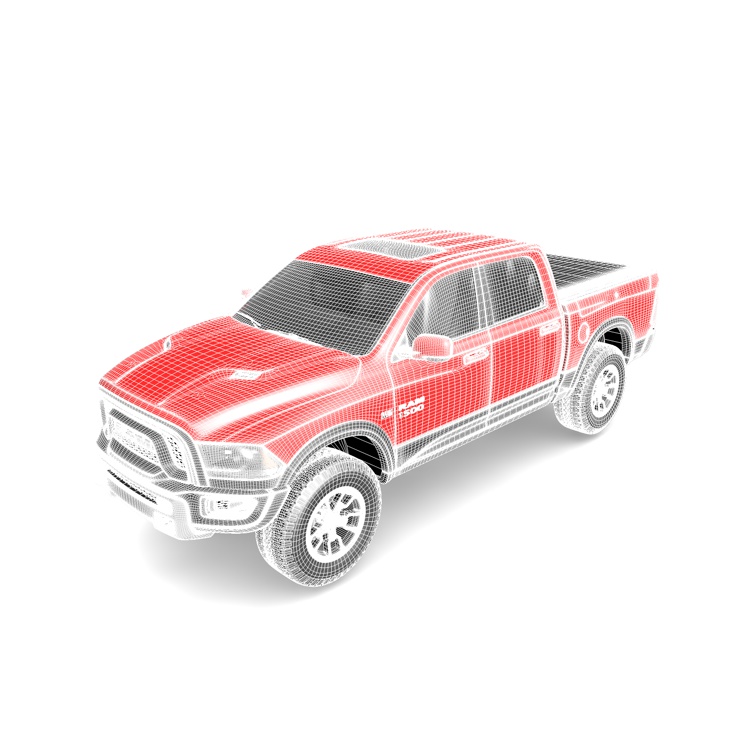 Dodge pickup truck 3d model