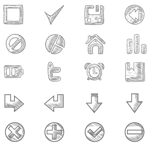Doodle Sketch Icons